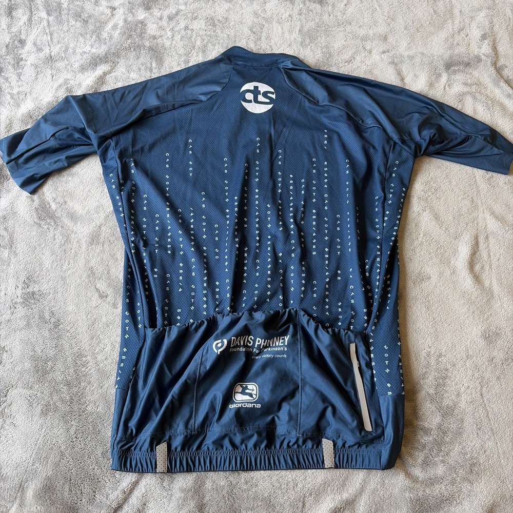 Giordana Women's Blue Cycling Jersey Shirt Size XL Zip - Picture 4 of 7